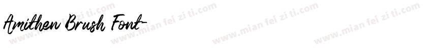 Amithen Brush Font字体转换